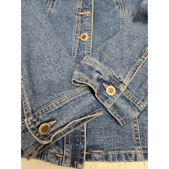 Duck Head Jeans Co. Stretch Denim Jacket Womens XL Button Front - Picture 8 of 8